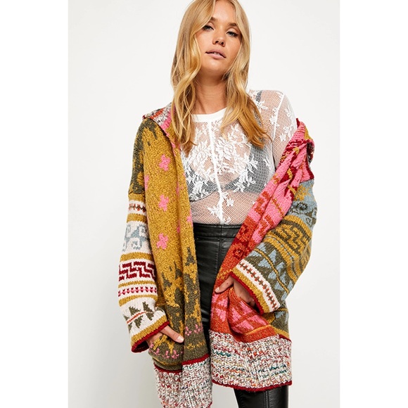 Free People NWT Canyon Vibes Knit Cardigan SZ XS/S - Picture 9 of 13
